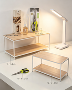 4-in-1 Essential Home Set - Side Table + LED Lamp + Holy Touch Reed Diffuser + Multipurpose Scissors