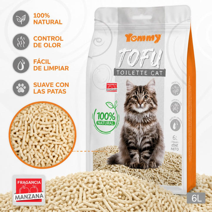 Arena para Gato Yummy Tofu, 6L