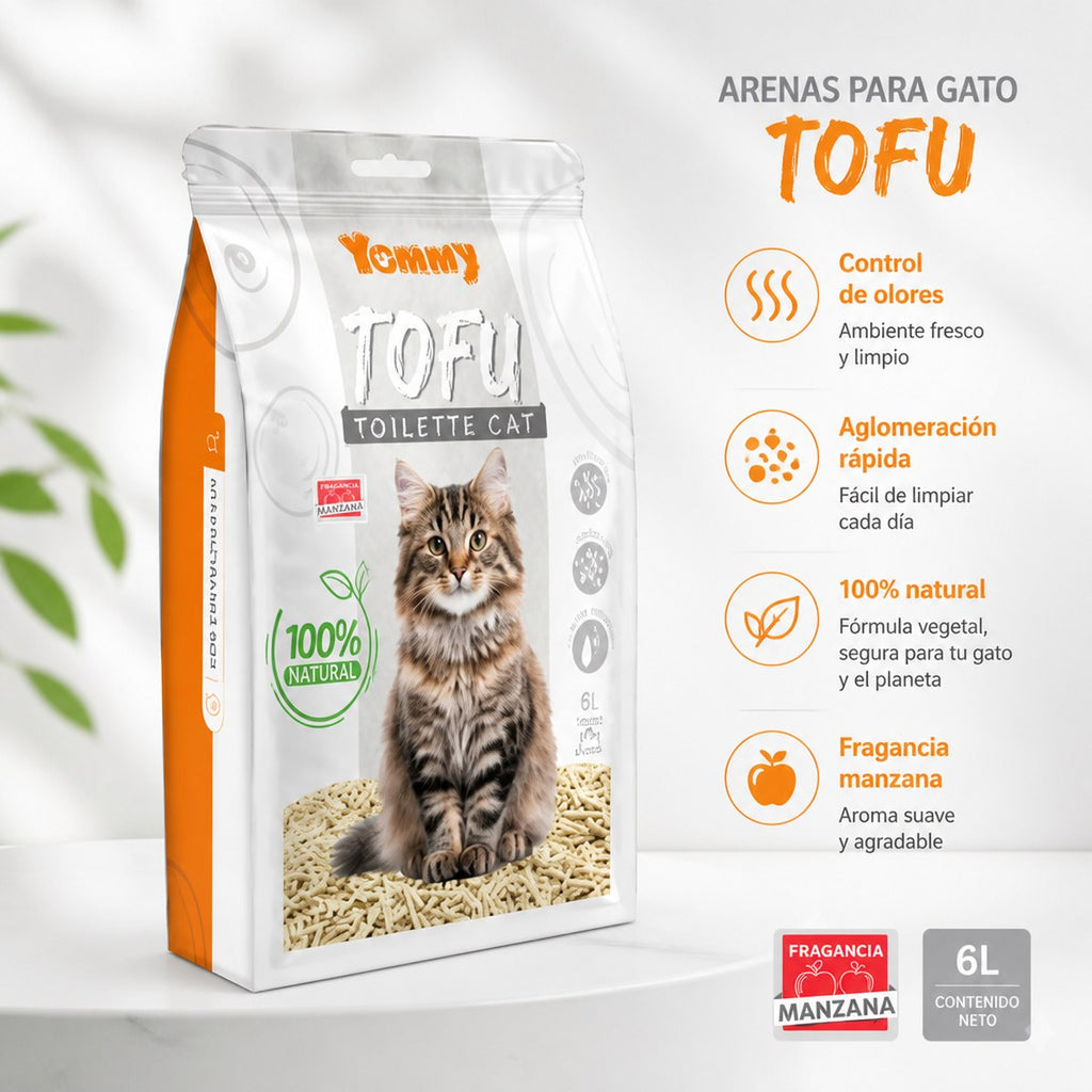 Yummy Tofu Cat Litter, 6L