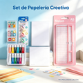 Creative Stationery Set - Stamps, Paint, Notes, and A5 Cutter
