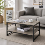 Mesa de Centro Industrial con Estante de Meble Kit