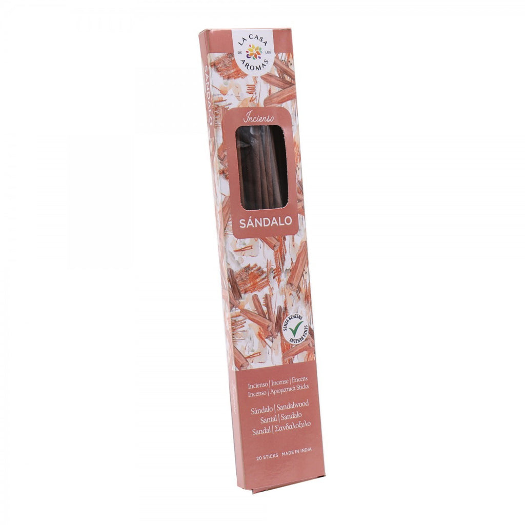 La Casa de los Aromas Sandalwood Incense Sticks product images and lifestyle scenes