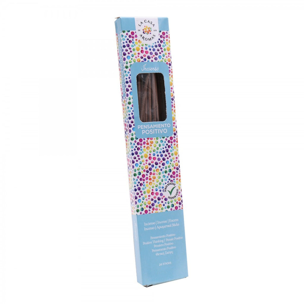 La Casa de los Aromas Positive Thinking Incense Sticks product images and lifestyle scenes