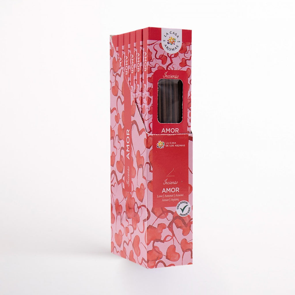 La Casa de los Aromas Amor Love Incense Sticks (Pack of 6) product images and lifestyle scenes