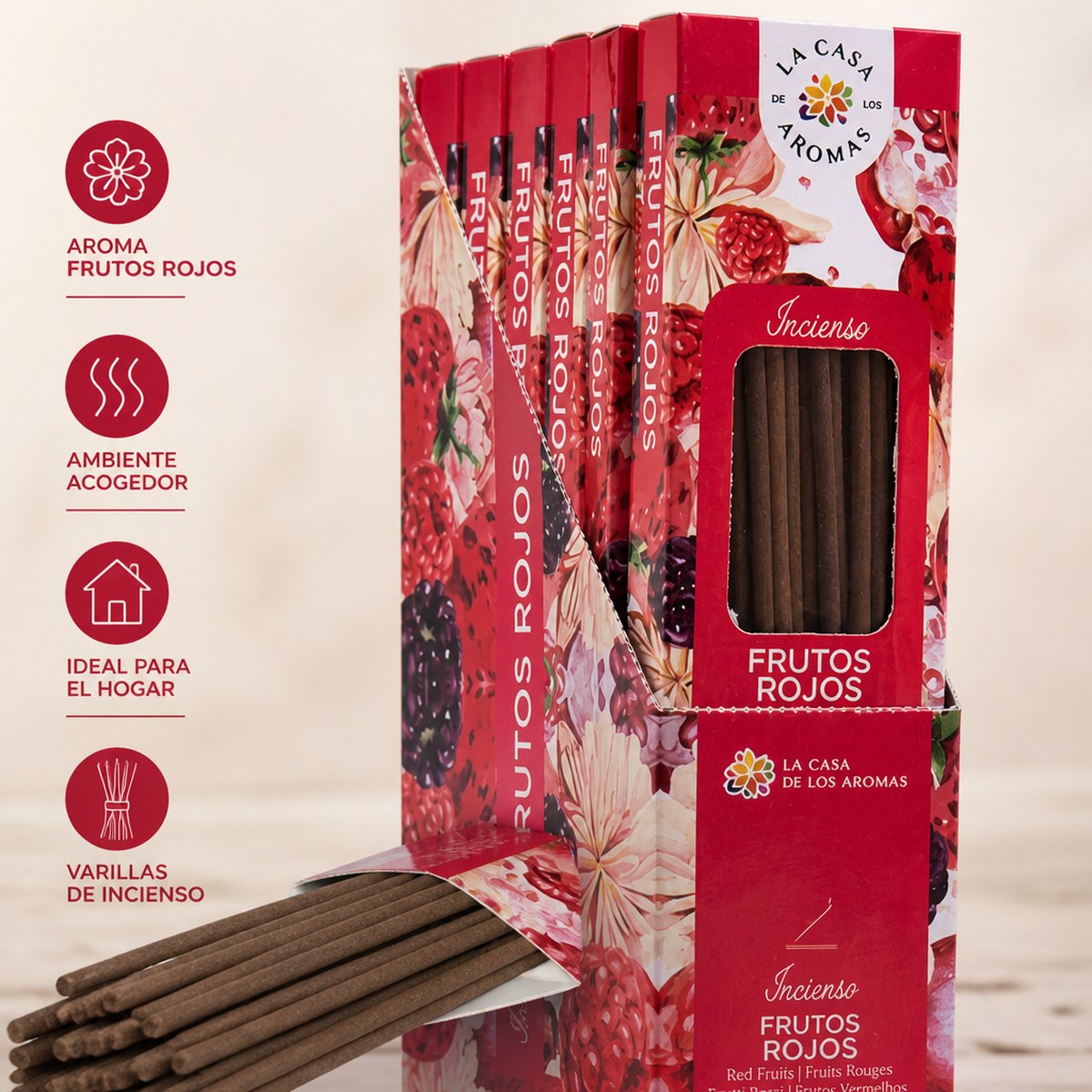 Incienso Frutos Rojos La Casa de los Aromas