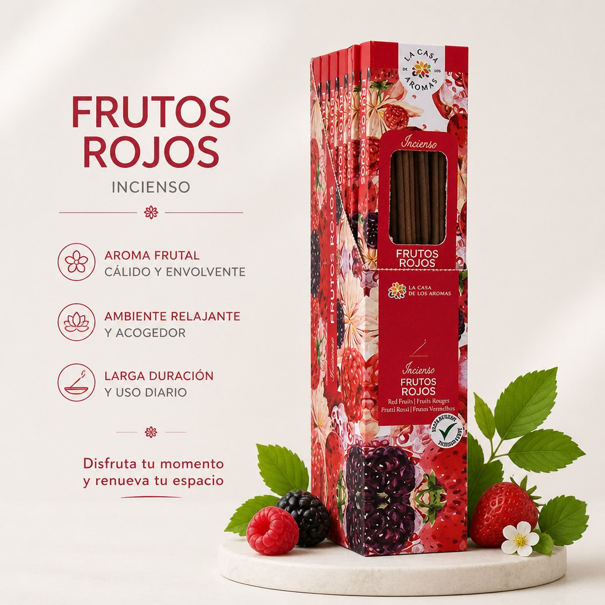 Incienso Frutos Rojos La Casa de los Aromas
