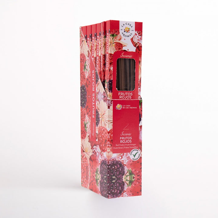 La Casa de los Aromas Red Berries Incense Sticks product images and lifestyle scenes