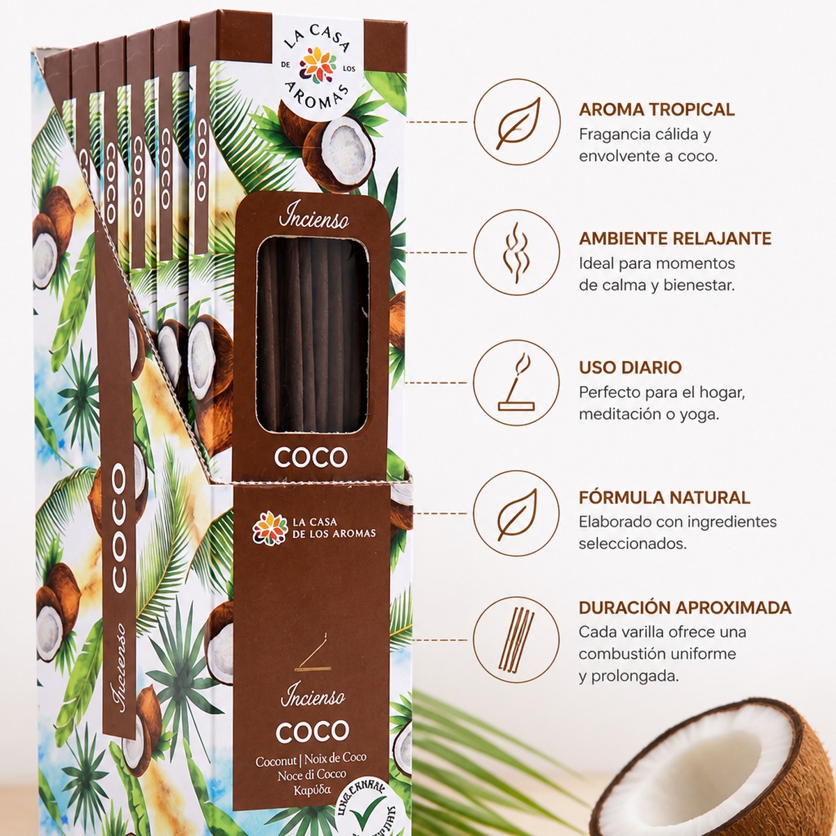 Coconut Incense La Casa de los Aromas