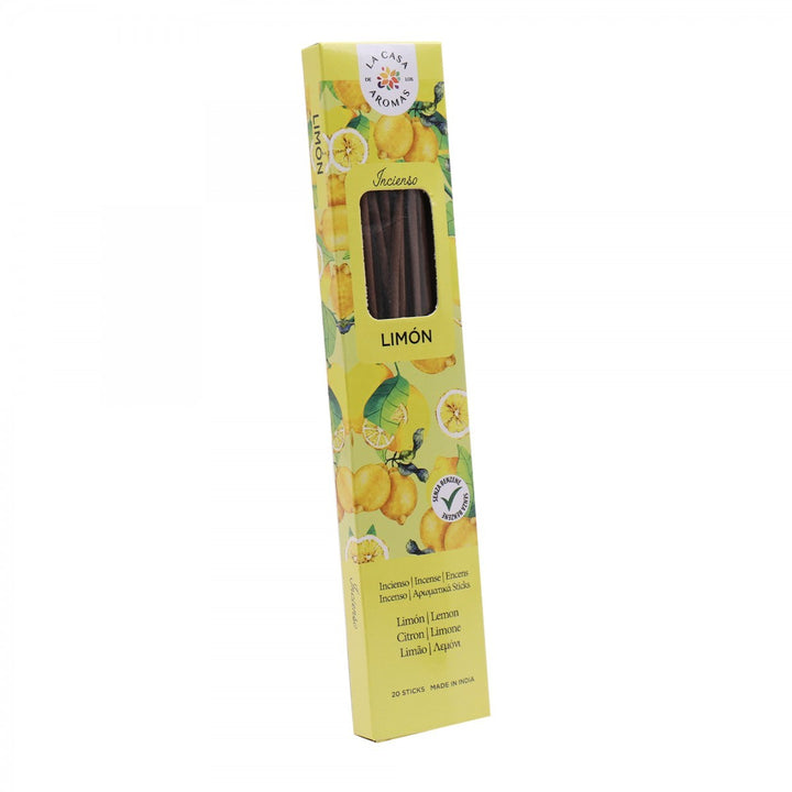 La Casa de los Aromas Lemon Incense Sticks product images and lifestyle scenes