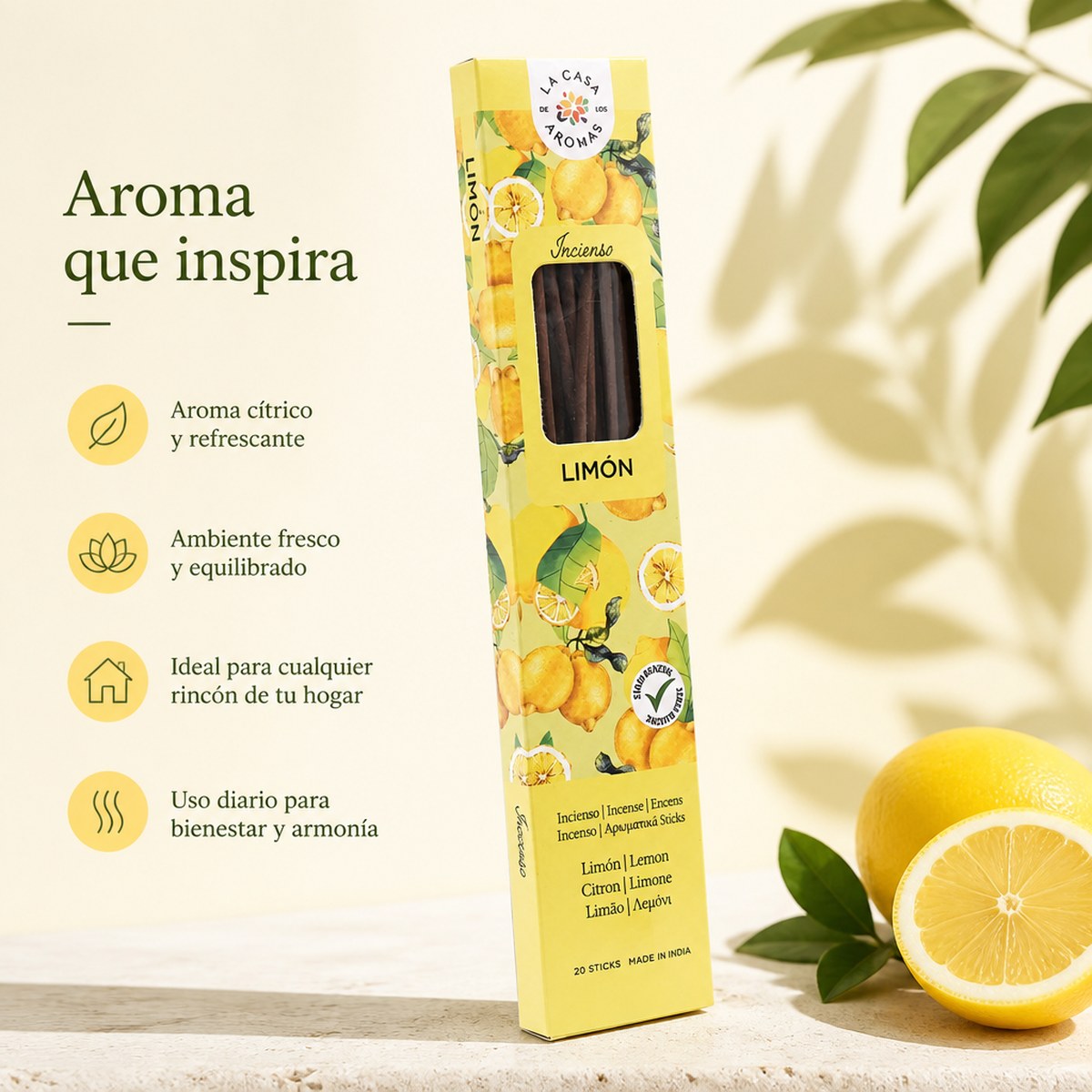 Incienso Limón La Casa de los Aromas