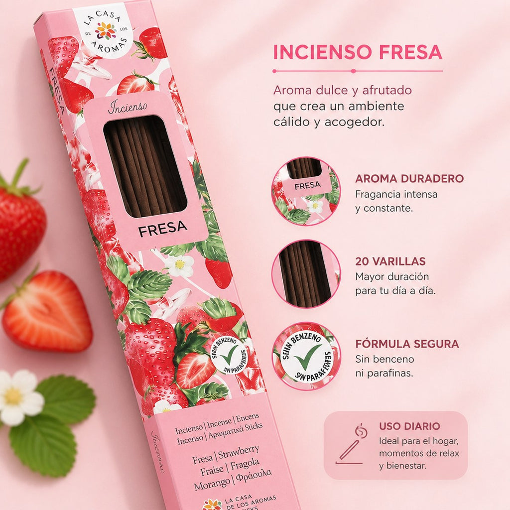 Incienso de Fresa La Casa de Aromas