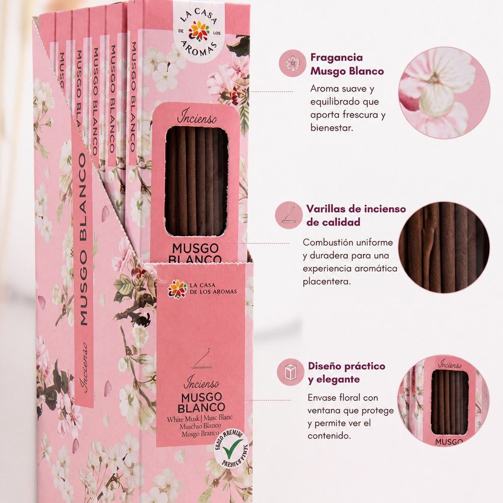 Incienso Musgo Blanco La Casa de los Aromas