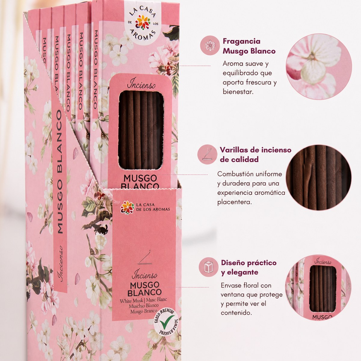 Incienso Musgo Blanco La Casa de los Aromas