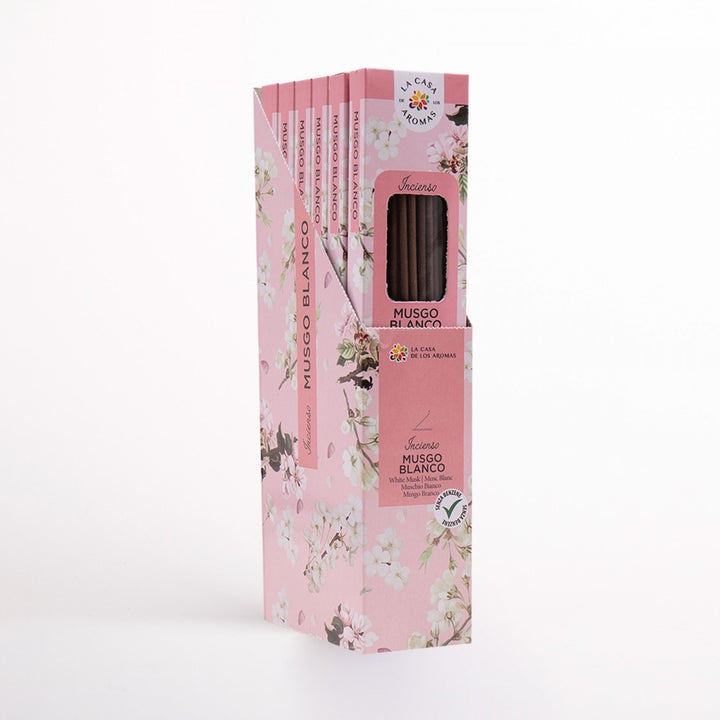 La Casa de los Aromas White Moss Incense Sticks product images and lifestyle scenes