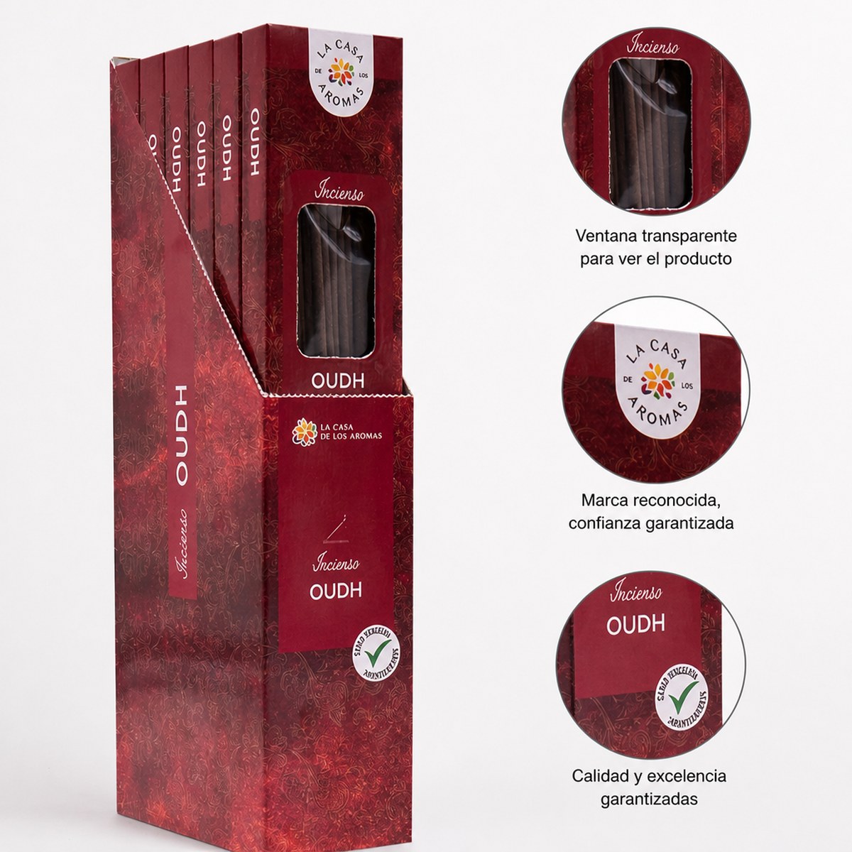 Oudh Incense La Casa de los Aromas (6 Units)