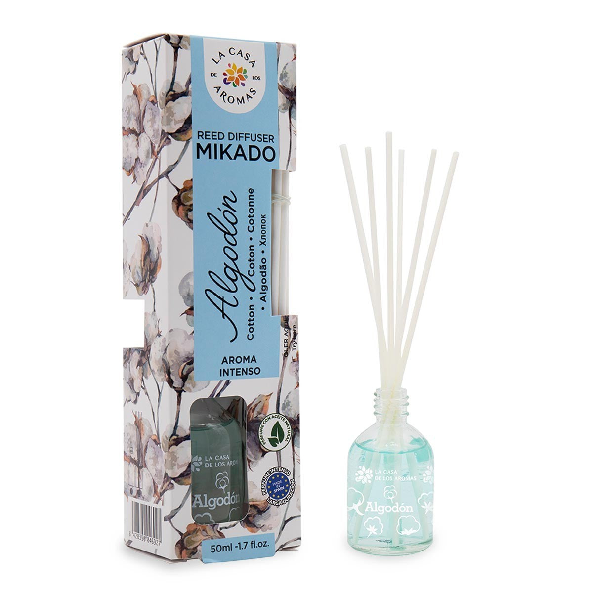 La Casa de los Aromas Cotton Reed Diffuser Mikado, 50ml product images and lifestyle scenes