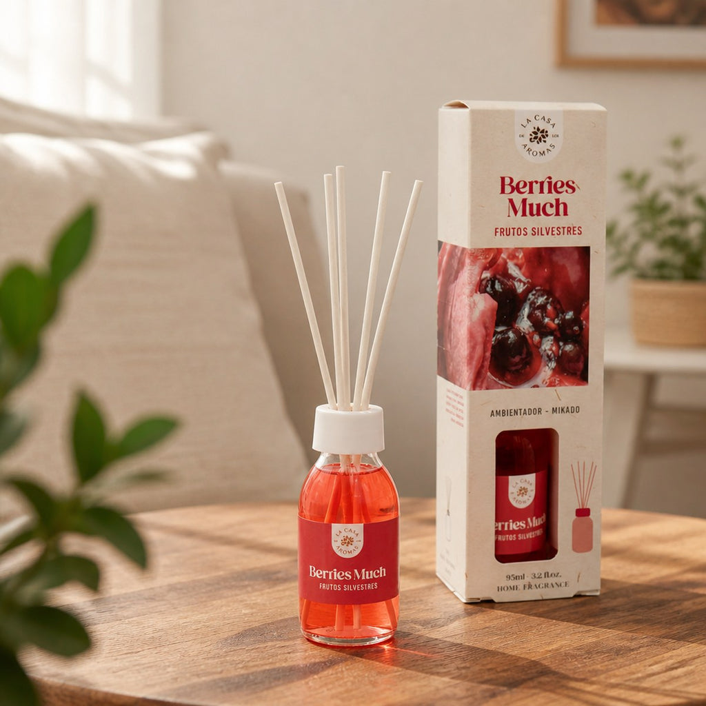 Mikado Wild Berries Air Freshener La Casa de los Aromas | 95 ml | Diffuser Sticks | Home
