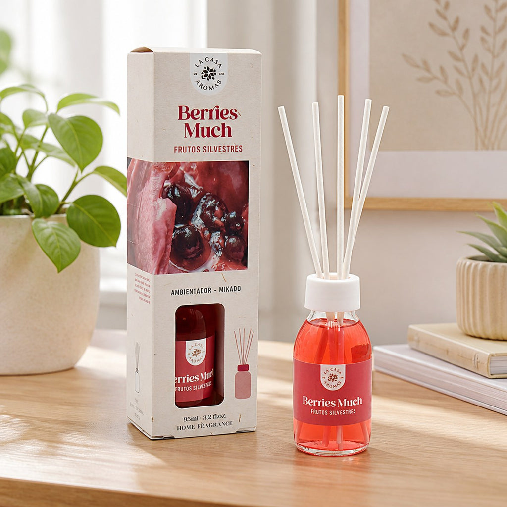 Mikado Wild Berries Air Freshener La Casa de los Aromas | 95 ml | Diffuser Sticks | Home