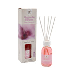 La Casa de los Aromas Magnolia Bloom Reed Diffuser product images and lifestyle scenes