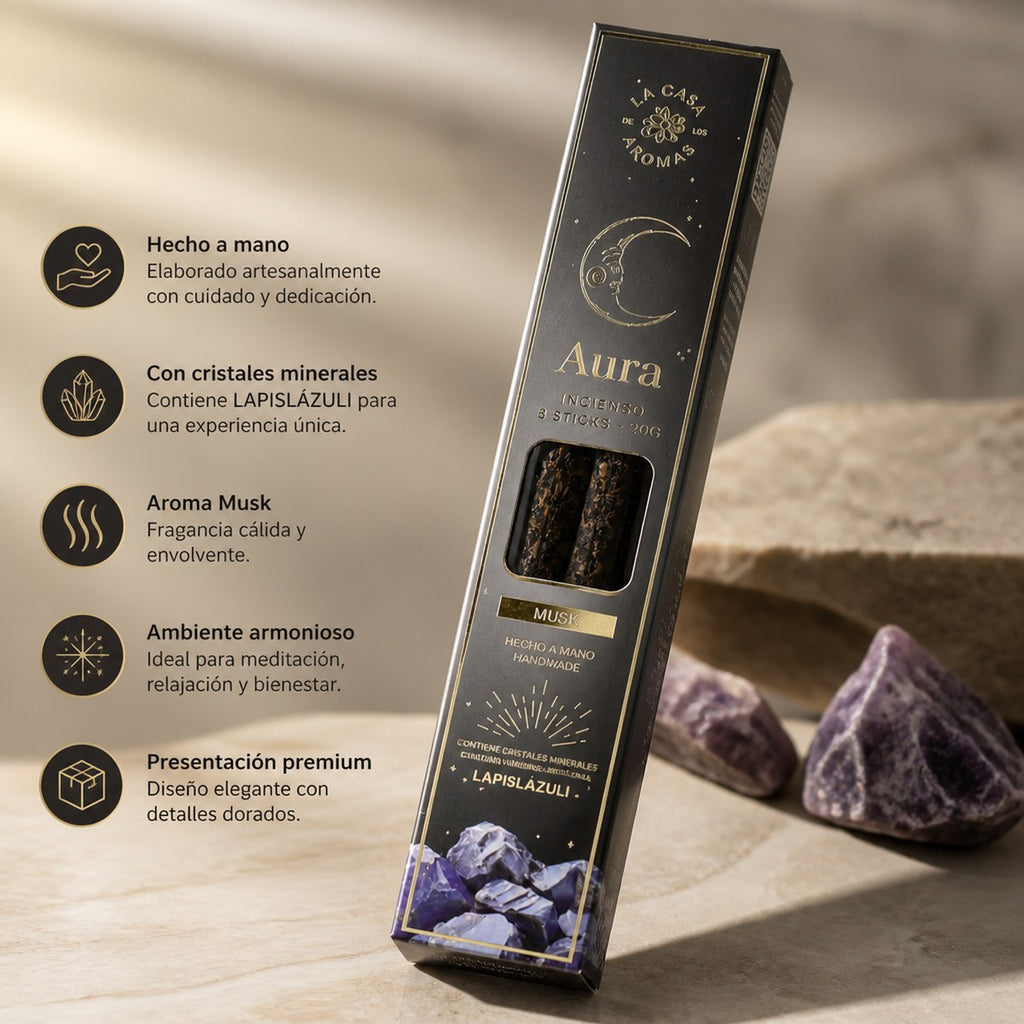Aura Musk Lapis Lazuli Incense