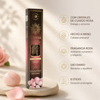 Karma Incense Sticks with Rose Quartz
