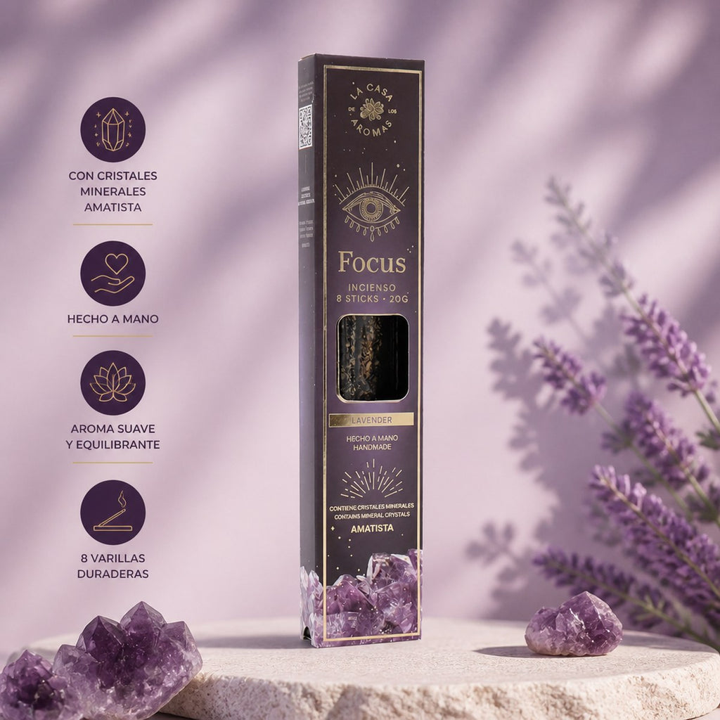 Incense Focus Amethyst La Casa de los Aromas