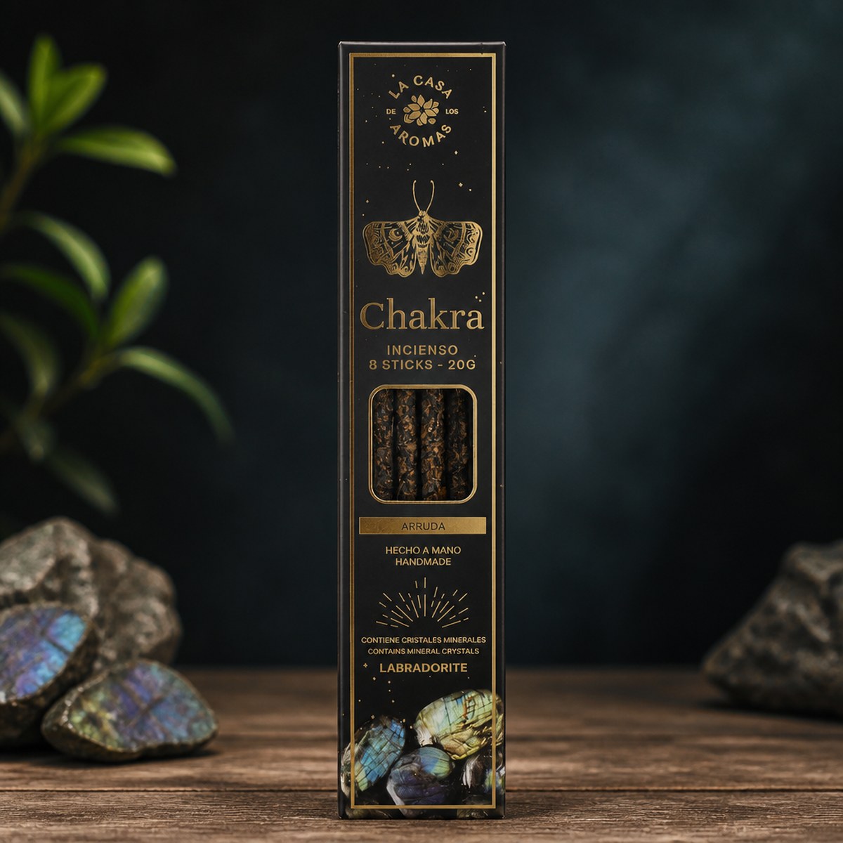 Incienso Chakra Labradorita - 8 Unidades