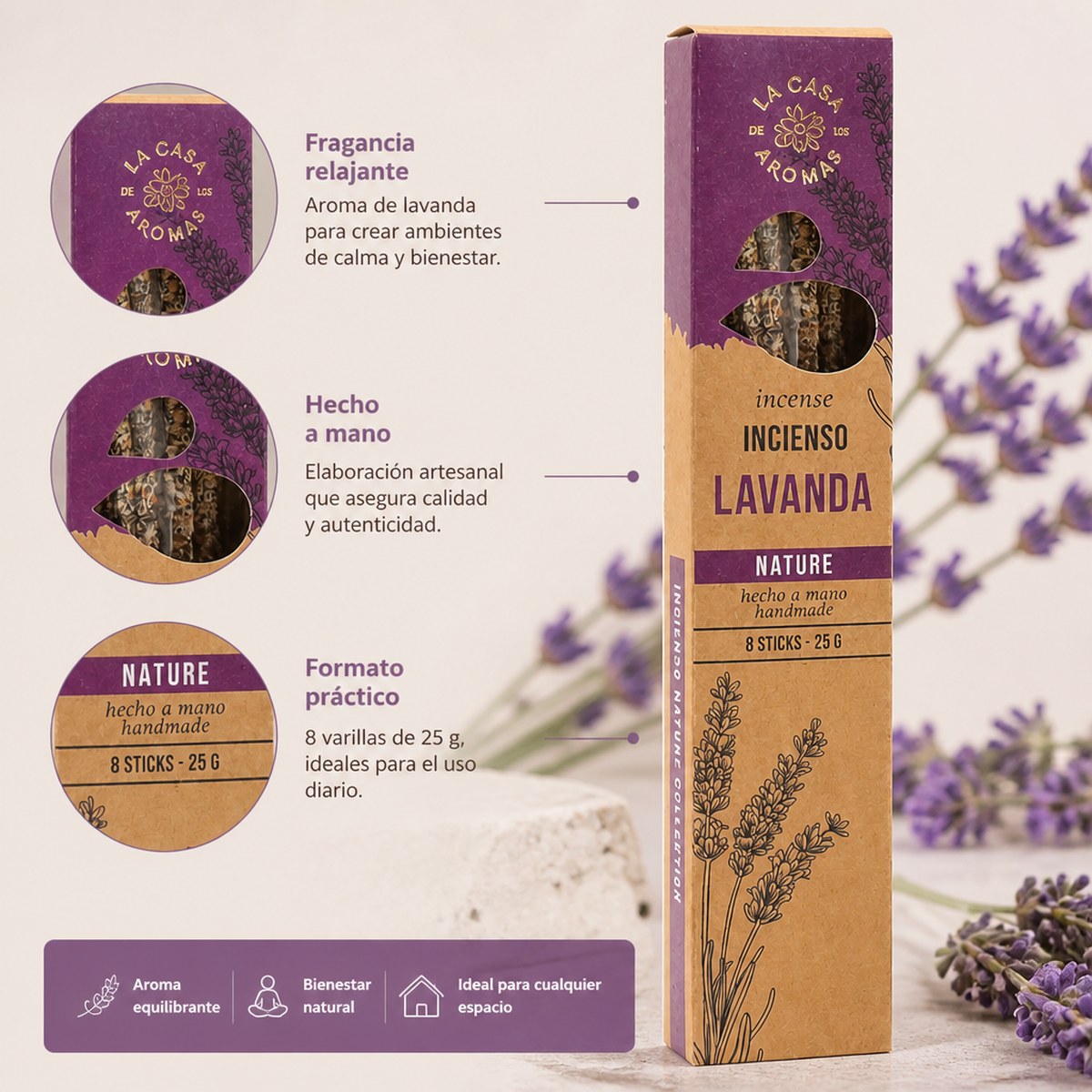 Incienso Lavanda La Casa de los Aromas