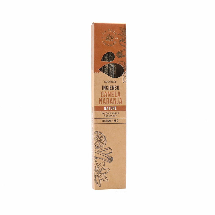 Nature Cinnamon Orange Handmade Incense Sticks product images and lifestyle scenes