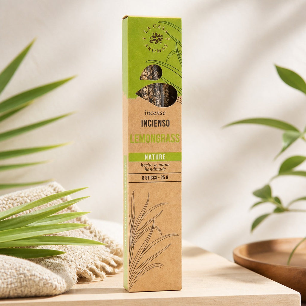 Handmade Natural Lemongrass Incense (8 Sticks)