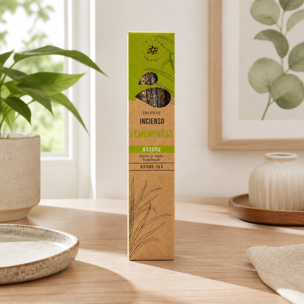 Handmade Natural Lemongrass Incense (8 Sticks)