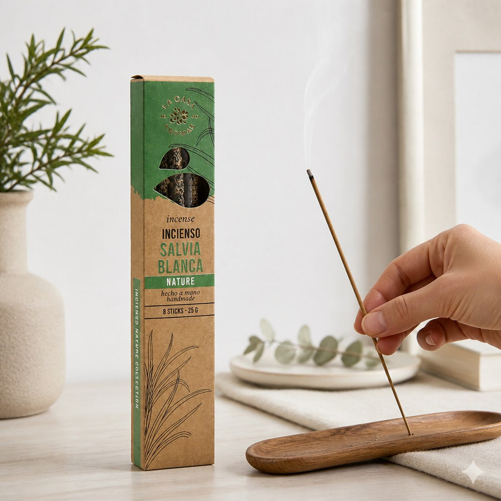 Handmade White Sage Incense (8 Sticks)