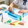 6 Piece School Stationery Set - Cutter, Acrylic Paint, Notes and Correctors
