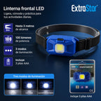 Linterna Frontal LED ExtroStar, 100 Lúmenes