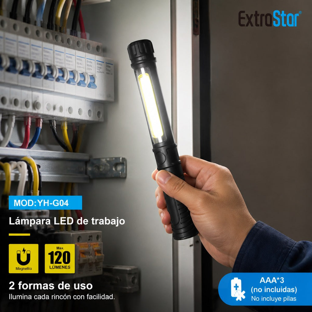 Lámpara LED de trabajo magnética ExtroStar