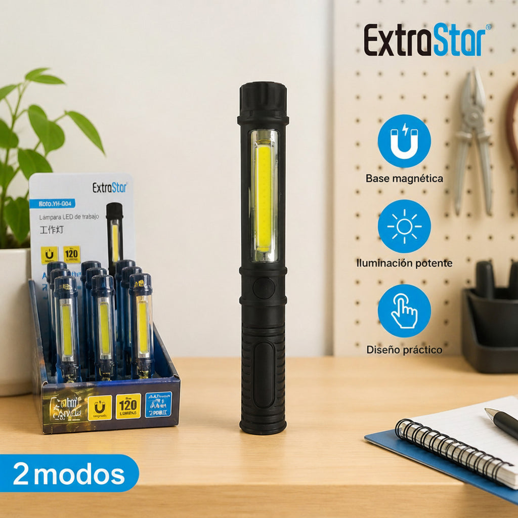 Lámpara LED de trabajo magnética ExtroStar