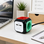 Regleta Cubo ExtraStar | 4 Tomas + 2 USB | Cable 1,5 m | Hogar y Oficina