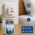 Adaptador Universal a Enchufe Alemán | 16A / 250V / 3680W | Viajes y Hogar | Solo Interior