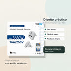 Adaptador Universal a Enchufe Alemán | 16A / 250V / 3680W | Viajes y Hogar | Solo Interior
