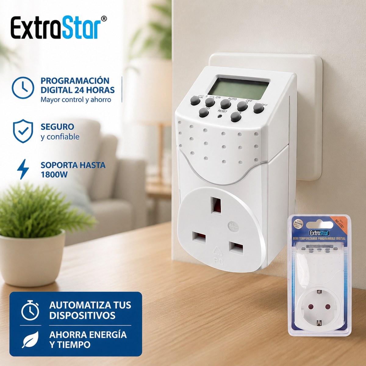 ExtraStar 24-Hour Digital Timer