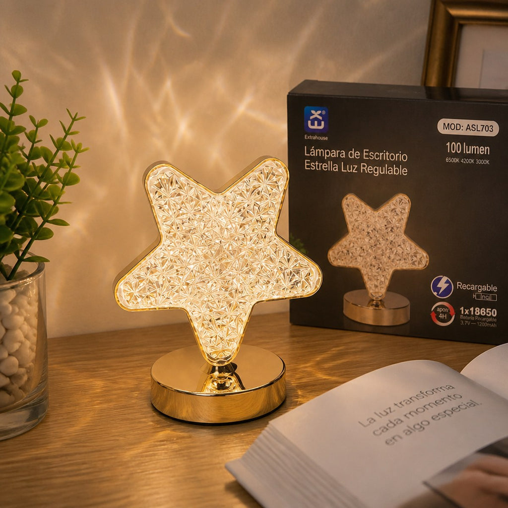 Extrahouse Rechargeable Dimmable Star Night Light, 100LM