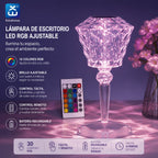 Extrahouse RGB Crystal LED Table Lamp, Remote & Touch Control