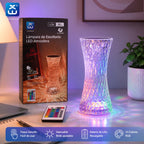 RGB Crystal-Effect Rechargeable LED Desk Lamp with Remote Control