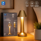 Extrahouse Rechargeable LED Table Lamp, 3-Color Touch Control