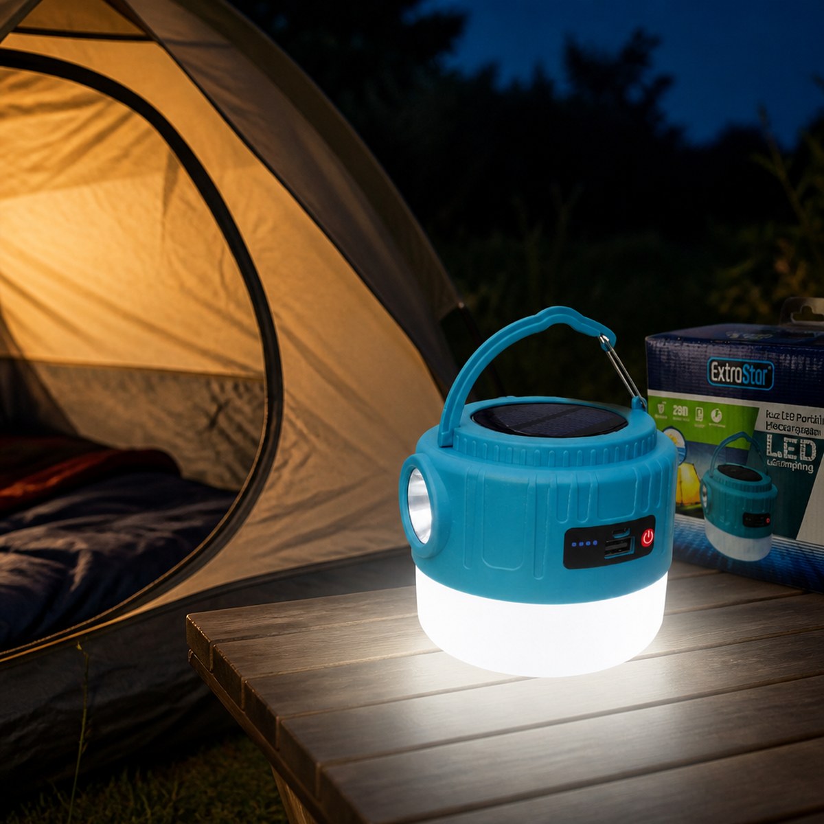 ExtroStar Portable Solar LED Lantern