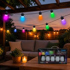 Guirnalda LED RGBW ExtraStar | 6,5 m | 10 Bombillas | 9 Modos | Interior y Exterior