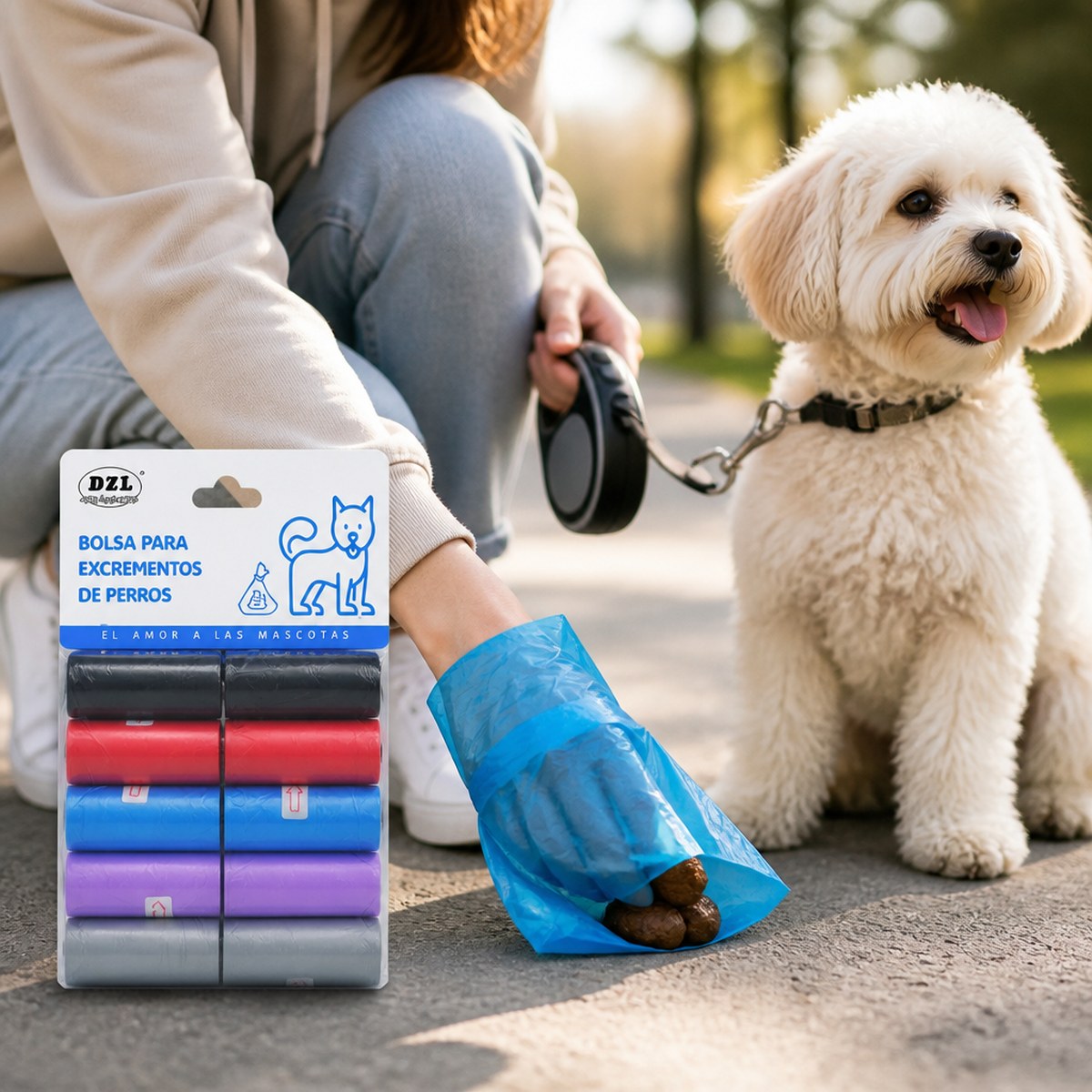 DZL Dog Poop Bags, 20 Rolls