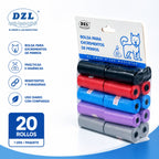 DZL Dog Poop Bags, 20 Rolls