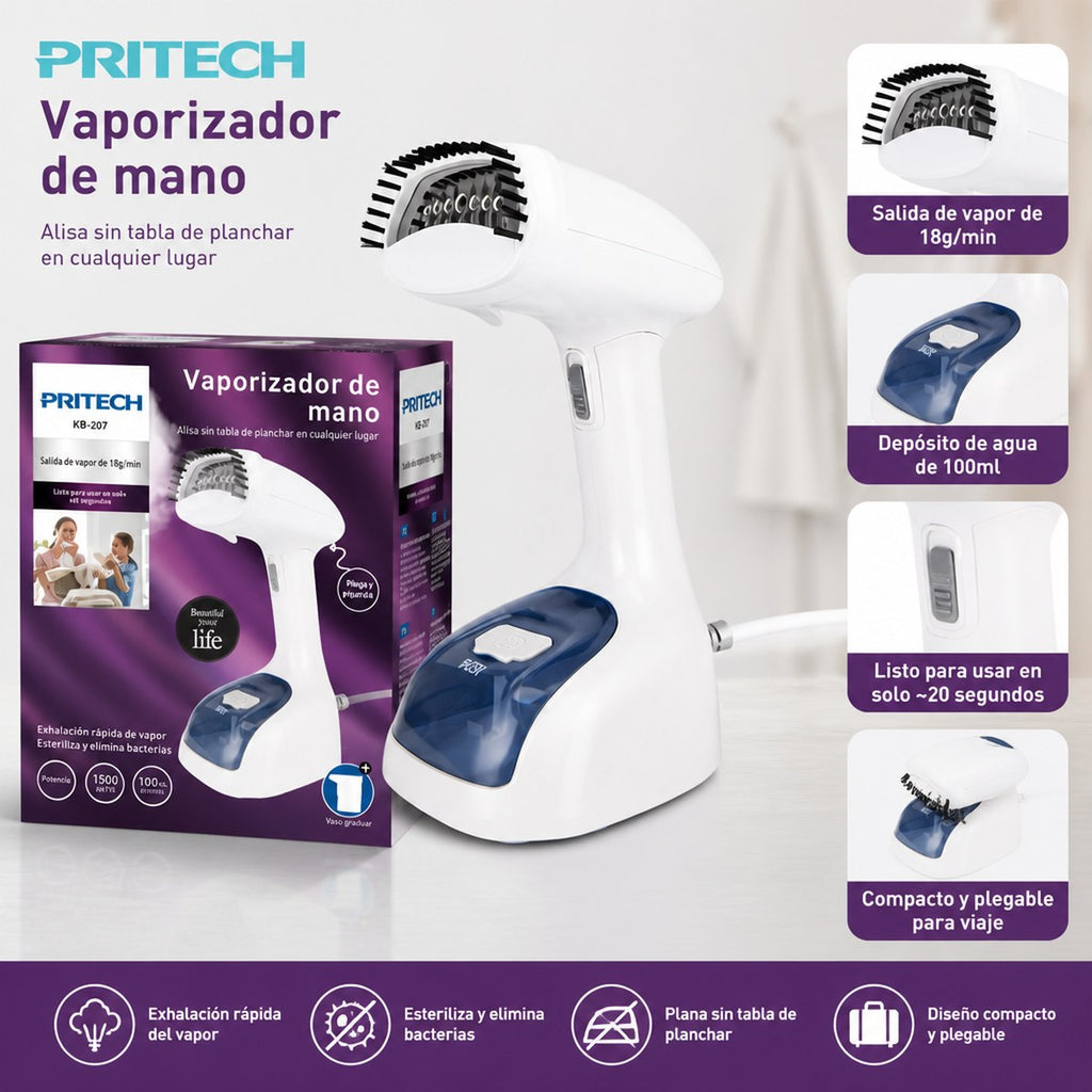 Vaporizador de Mano Plegable Pritech KB-207