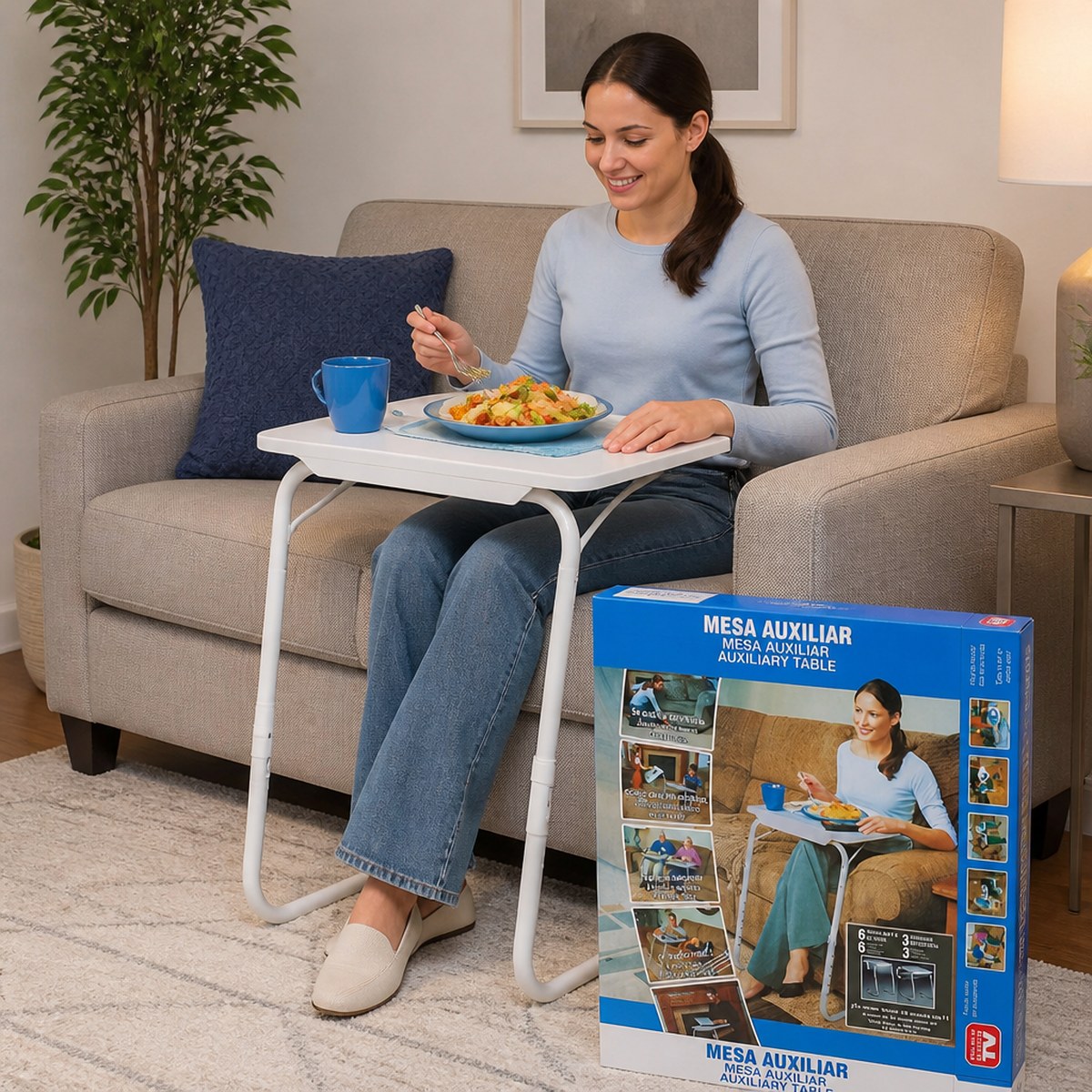 Adjustable Side Table - Portable